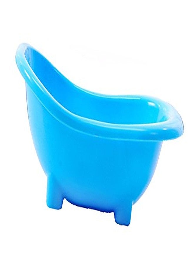 Sage Square 19cm Bath Sand Tub Cum Bathroom for Hamster/Dwarf/Gerbil/Chinchilla/Mice (Blue) - Image 3